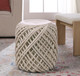 Jaipur Scandinavia Pouf SCP18 Ivory White Pouf