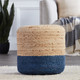 Jaipur Saba SAA18 Blue Pouf