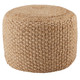 Jaipur Saba SAA21 Tan Beige Pouf