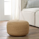 Jaipur Saba Solar SAS01 Tan Beige Pouf
