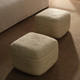 Jaipur Saba SAA22 Ivory White Pouf