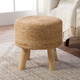 Jaipur Saba Stool SBT01 Tan Beige Pouf