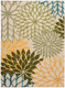 Nourison Aloha ALH05 Green Multicolor Rug
