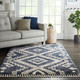Nourison Oslo Shag OSL02 Denim Blue Rug