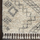 Nourison Oslo Shag OSL02 Ivory Grey Rug