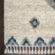 Nourison Oslo Shag OSL03 Ivory Blue Rug