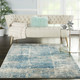Nourison Solace SLA02 Ivory Grey Blue Rug