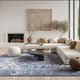 Nourison New Concept Washables SR104 Navy Ivory Rug