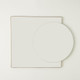Global Views Mila Square Circle Mirror-Brushed Brass Mirror