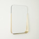 Global Views Tucker Shelf Mirror-Brass Mirror