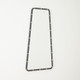 Global Views Fremmy Irregular Mirror-Black with Brass Studs Mirror