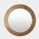 Global Views Cliffside Round Mirror-Antique Copper Mirror