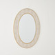 Global Views Rabson Mirror-Faux Shagreen Gold Cream Mirror