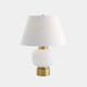 Global Views Global White Brass Accent Table Lamp