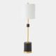 Global Views Maximus Faux Marble Black Gold Accent Table Lamp
