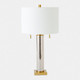 Global Views Randall Mercury Glass Silver Accent Table Lamp