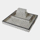 Global Views Moroccan Resin Black White Box
