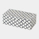 Global Views Moroccan Resin Black White Box