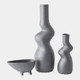Global Views Bellamy Dark Gray Footed Bowl