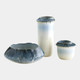 Global Views Aiden Etched Blue Rimed Planter