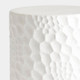 Global Views Brorie Chiseled White Garden Stool