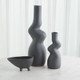 Global Views Crooked Dark Gray Vase