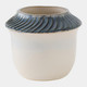 Global Views Aiden Etched Blue Rimed Small Vase