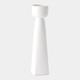 Global Views Cupped White Vase