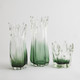 Global Views Rebound Six Point Glass Green Gray Vase