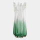 Global Views Rebound Six Point Glass Green Gray Vase