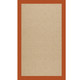 Capel Zoe-Cane Wicker 1990-837 Canvas Rust Rug