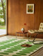 Orla Kiely 157707 Optical Oval Green Cream Rug