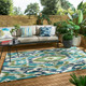 Harlequin 442007 Ixora Emerald Palm Chartreuse Outdoor Rug
