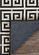 Couristan Chalet 3259 0243 Meander Black Ivory Rug