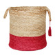 LR Home Baskets 16043 Tan Cranberry Red Basket