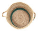 LR Home Baskets 16043 Tan Hunter Green Basket