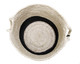 LR Home Baskets 16043 Bleached White Black Basket