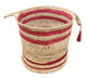 LR Home Baskets 16065 Tan Cranberry Red Basket