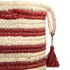 LR Home Baskets 16071 Bleached White Cranberry Red Basket