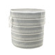 LR Home Outdoor Basket 07588 Slate Blue-Gray White Basket