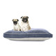 LR Home Poly 20107 Vintage Indigo Blue Ivory Pet Bed