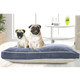 LR Home Poly 20107 Vintage Indigo Blue Ivory Pet Bed