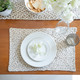 LR Home Classic Jute 04195 Ivory Brown Table Top