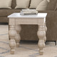 LR Home Vintage 03865 White Washed Side Table