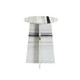 LR Home Arcadia 46334 White Black Side Table