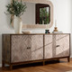 LR Home Oliver 46123 Wire Brushed Brown Sideboard