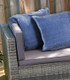 LR Home Vital 07836 Twilight Blue Throw Pillow