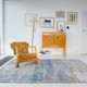 Louis De Poortere Atlantic Streaks 8718 Long Island Blue Rug