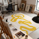 Louis De Poortere Craft Ribbon 8315 Pure Yellow Rug