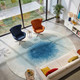 Louis De Poortere Meditation Drop 8335 Dream In Blue Rug